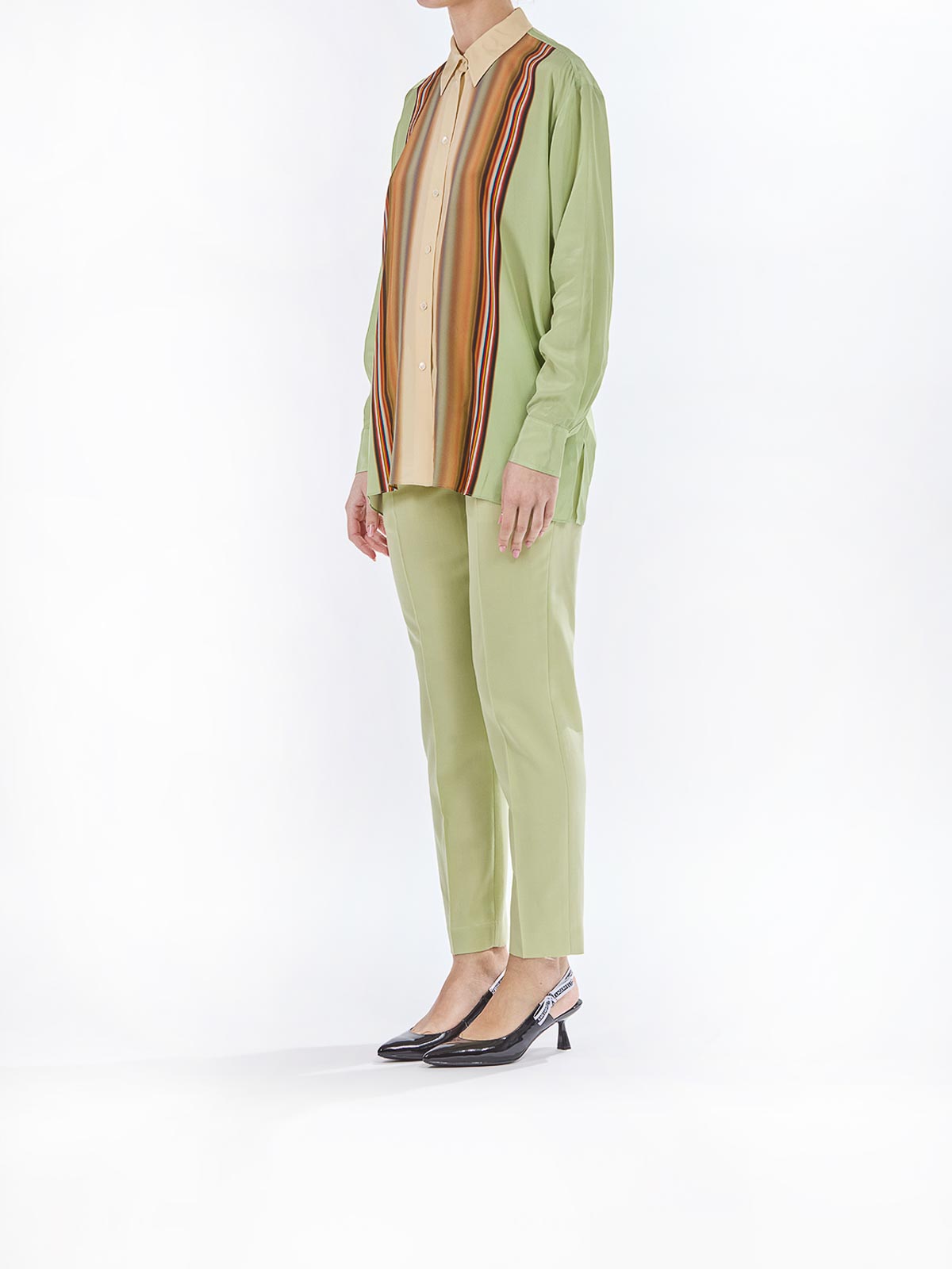 Paul Smith Summer Multiple Silk Shirt In Multi