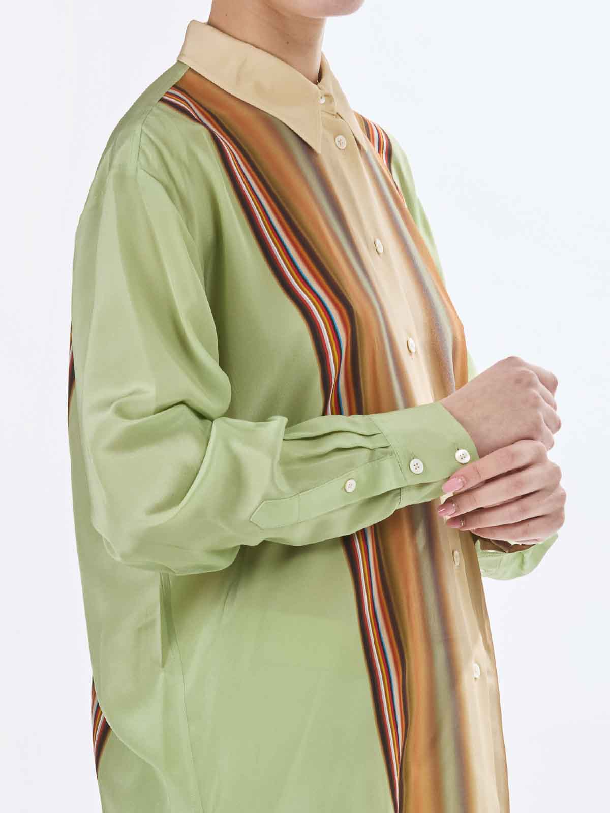 Paul Smith Summer Multiple Silk Shirt In Multi