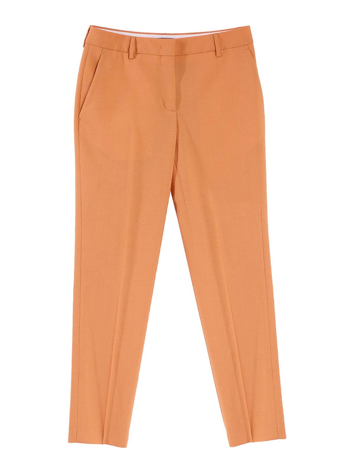 Paul Smith Fresco Lana Classic Trousers In Orange