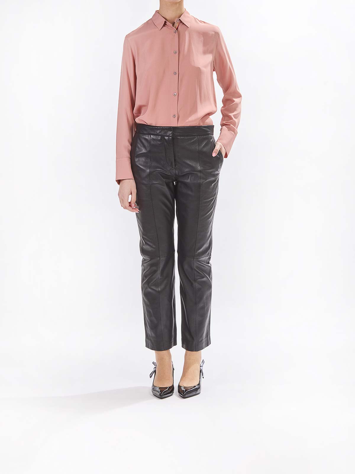 Paul Smith Nappa Trousers In Black