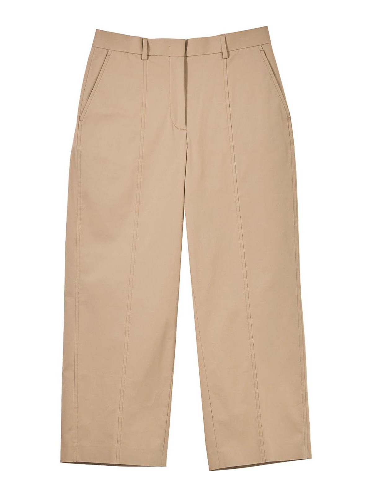 Paul Smith Cotton Twill Trousers In Brown