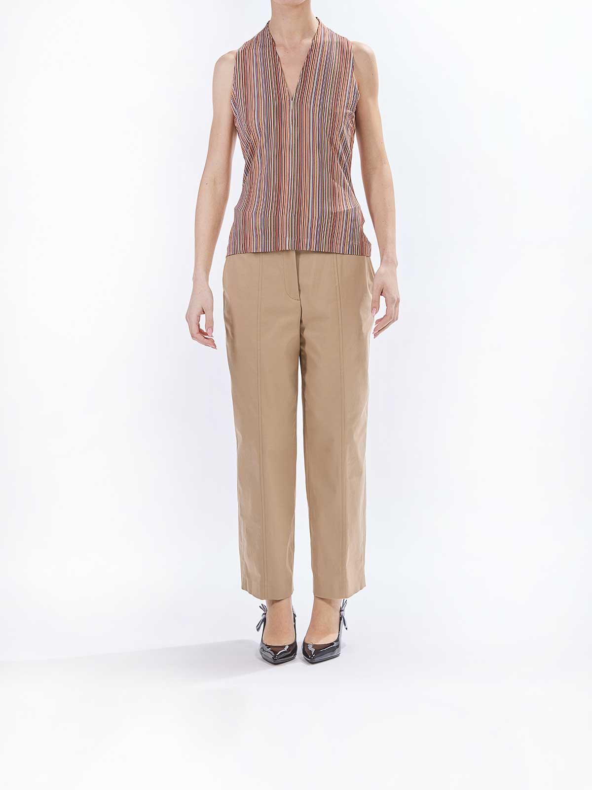 Paul Smith Top Smanicato Multiriga Ps In Multi