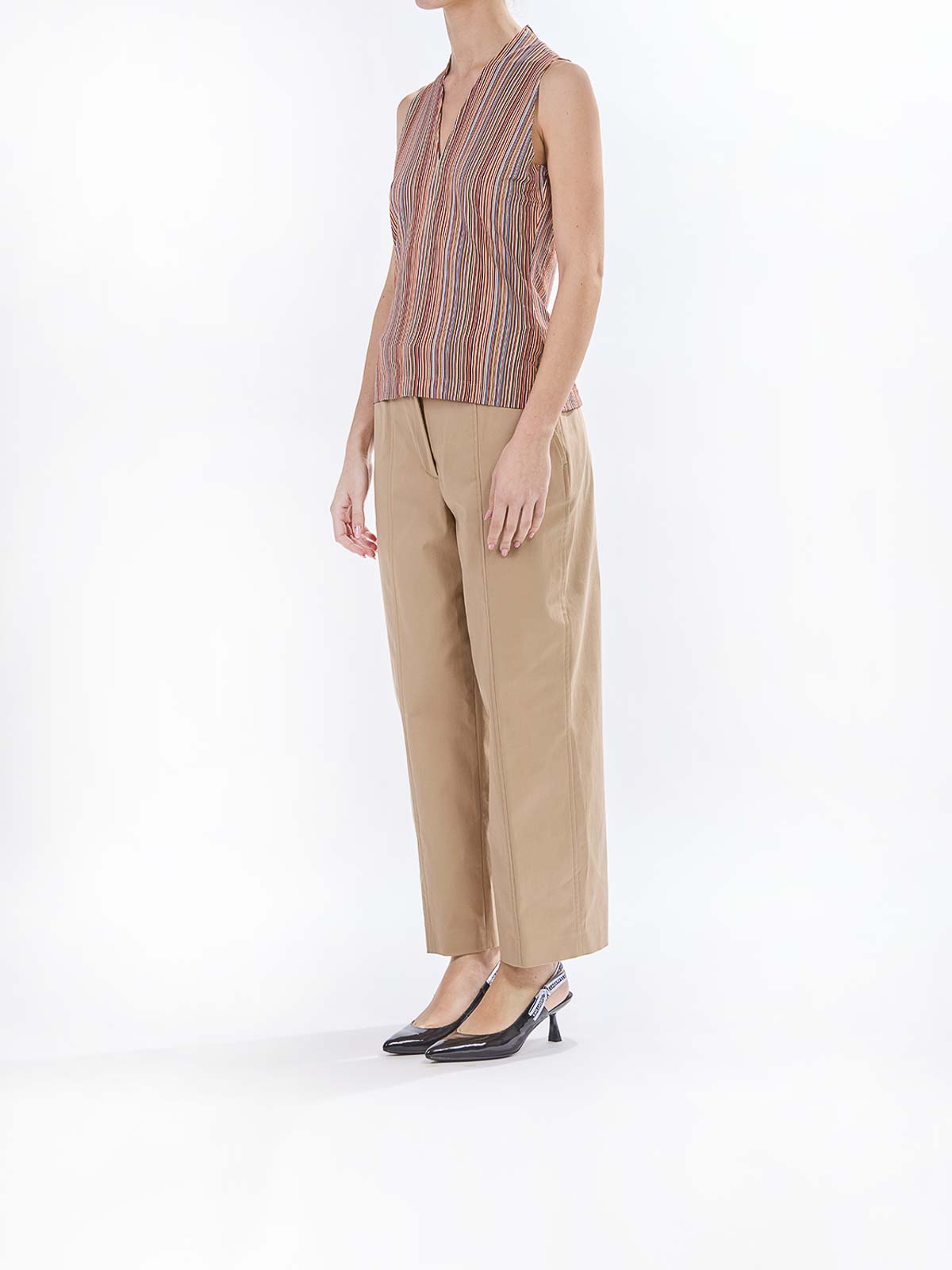 Paul Smith Top Smanicato Multiriga Ps In Multi