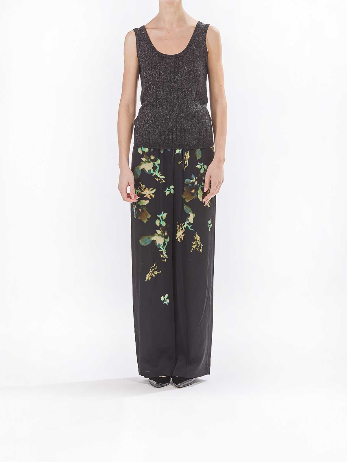 Paul Smith Canottiera Lurex In Black