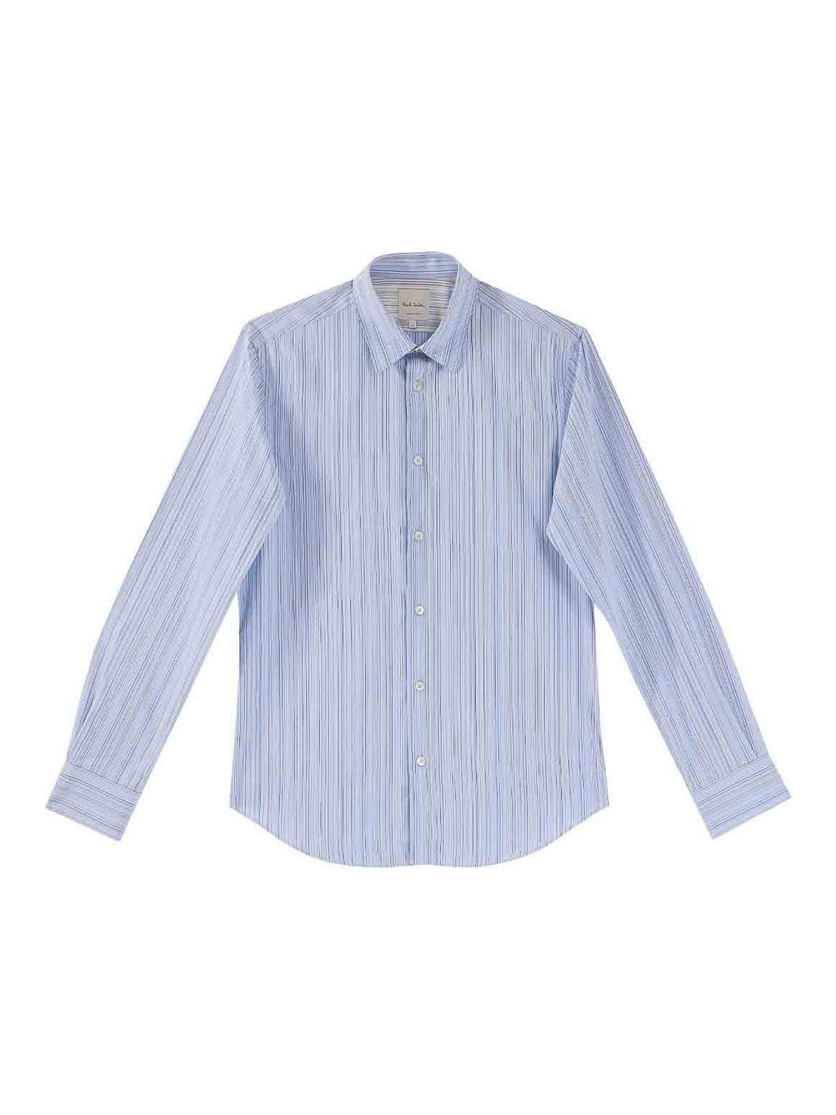 Paul Smith Multiga Slim Fit Shirt Ps In Blue