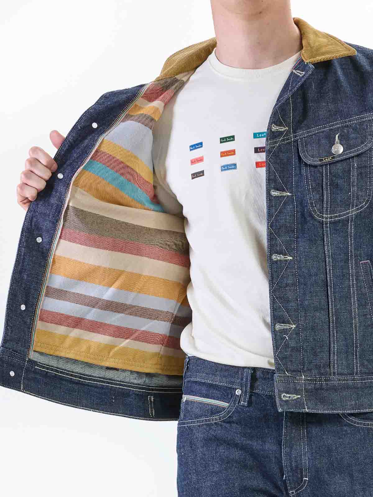 Paul Smith Jacket Men Color Denim In Blue