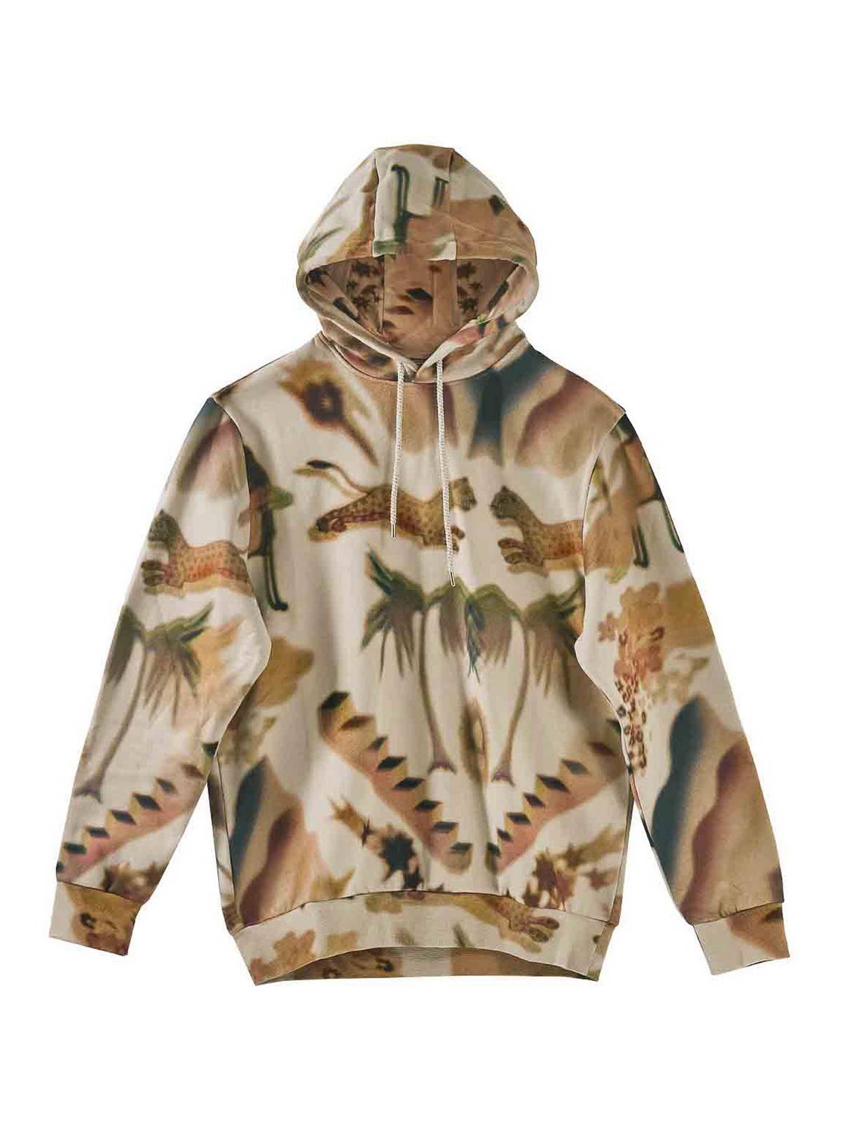 Paul Smith Lumiere Print Hooded Sweatshirt In Sand