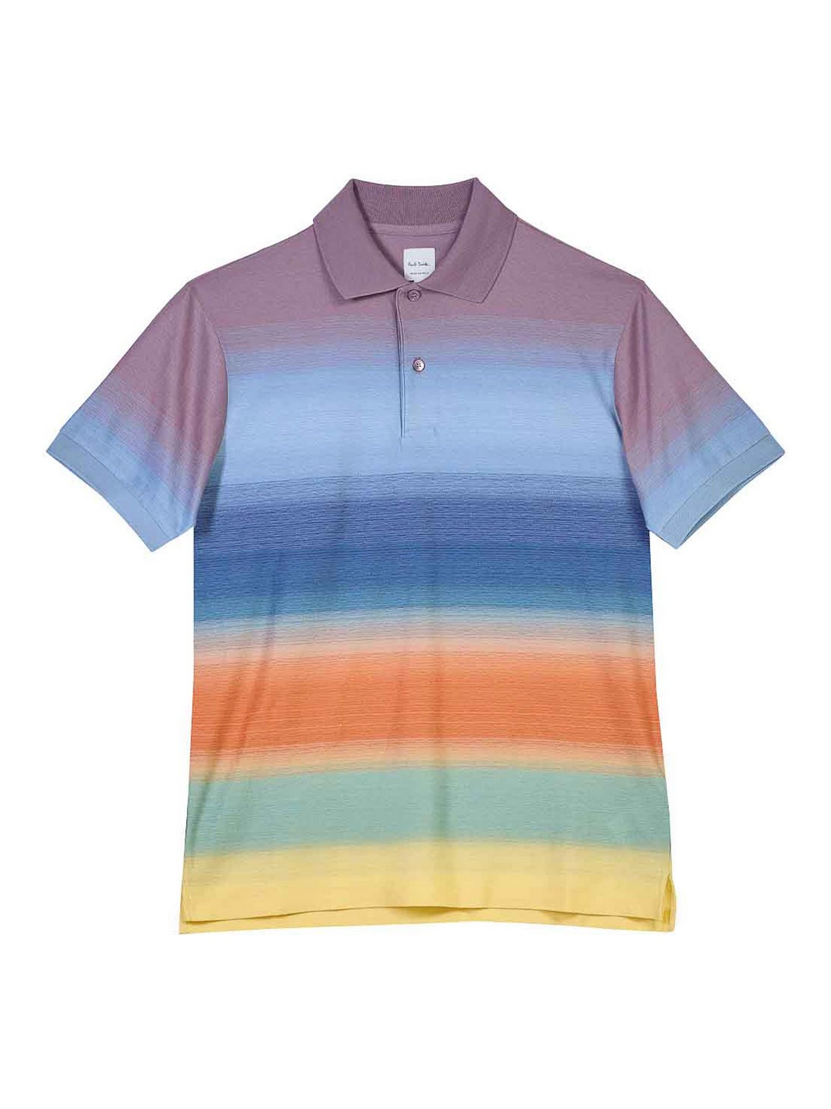 Paul Smith Multicolor Smith Stripe Cotton Polo In Multi