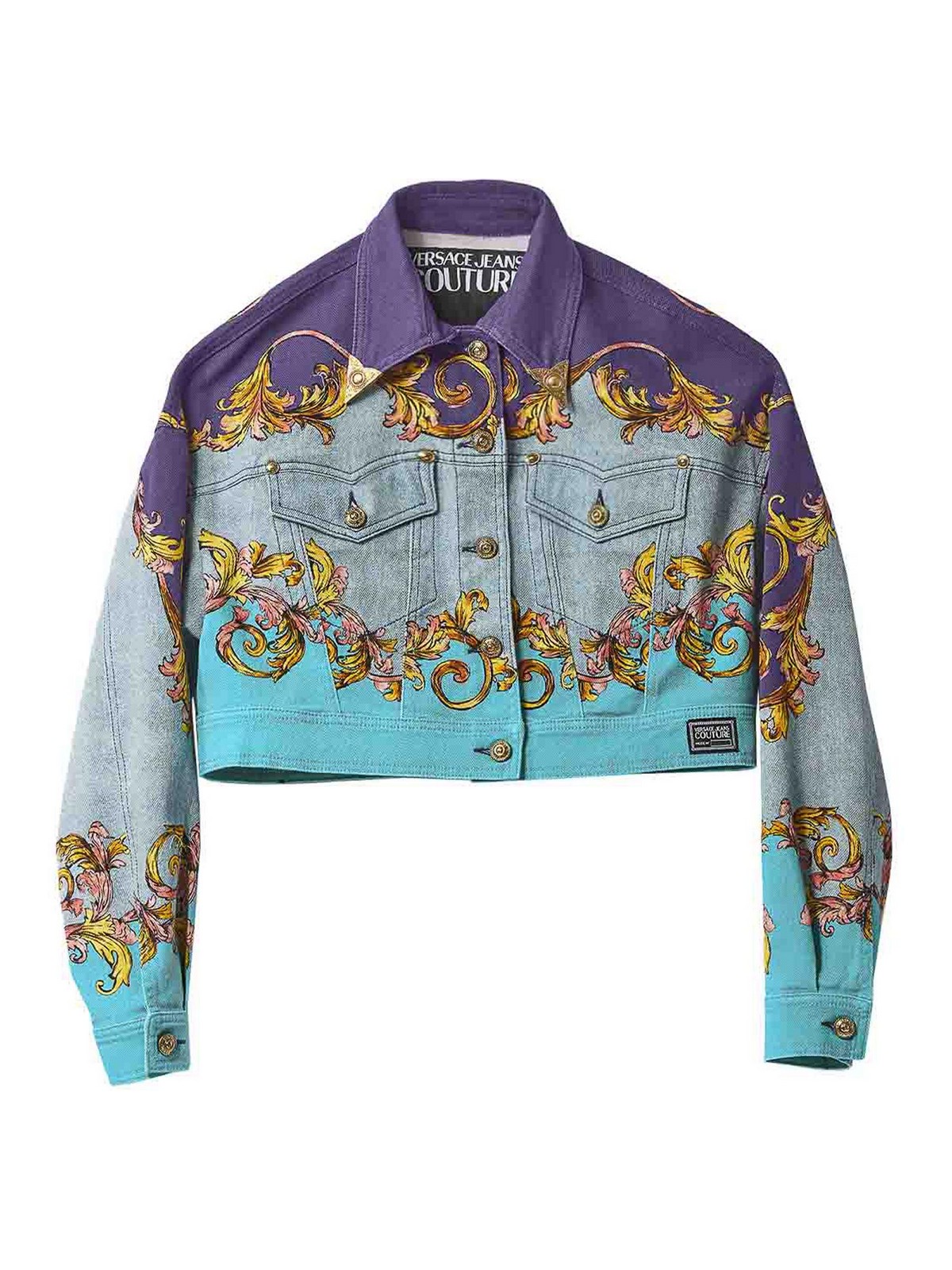 Versace Jeans Baroque Jacket Placed In Multi