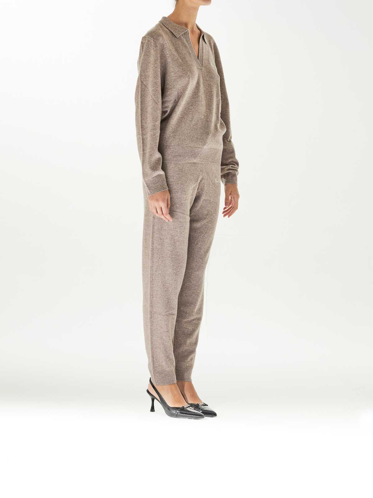 Karl Lagerfeld Hotel Karl Kashmere Sweater In Brown