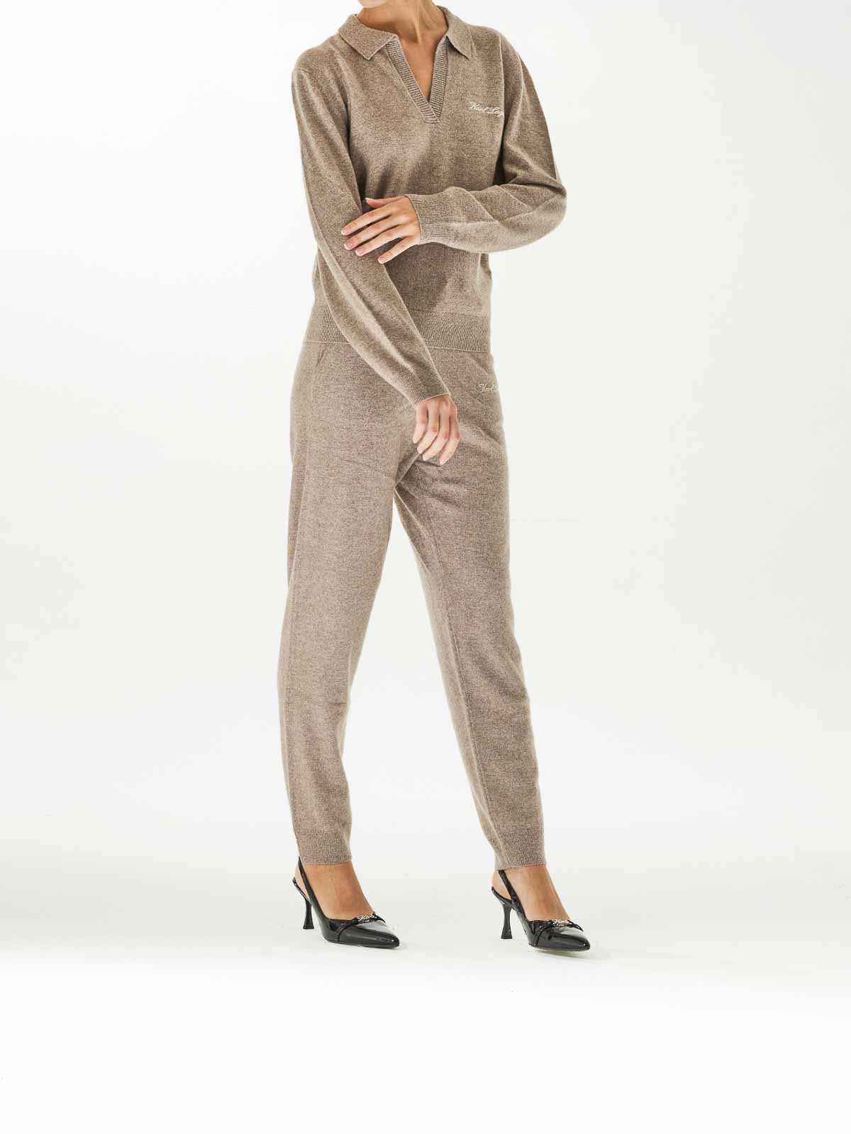 Karl Lagerfeld Hotel Karl Kashmere Sweater In Brown