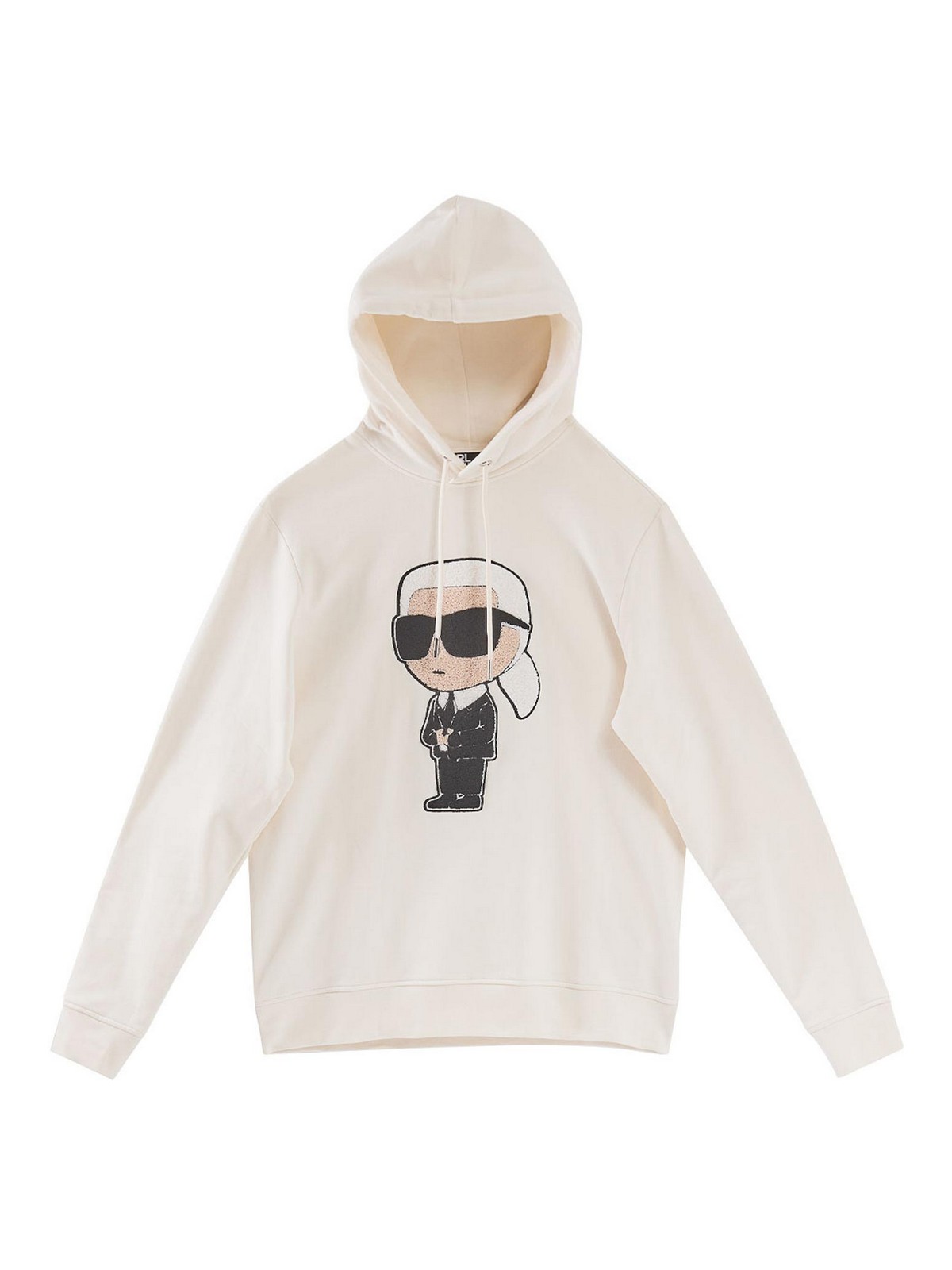 Karl Lagerfeld Karl Hooded Sweatshirt In Sand