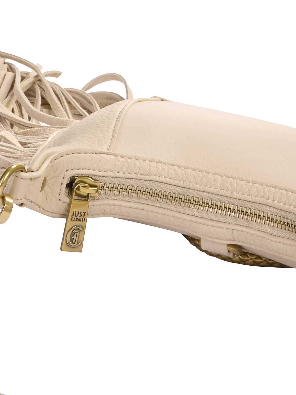 Just Cavalli Fringes Bag 2 In Sand
