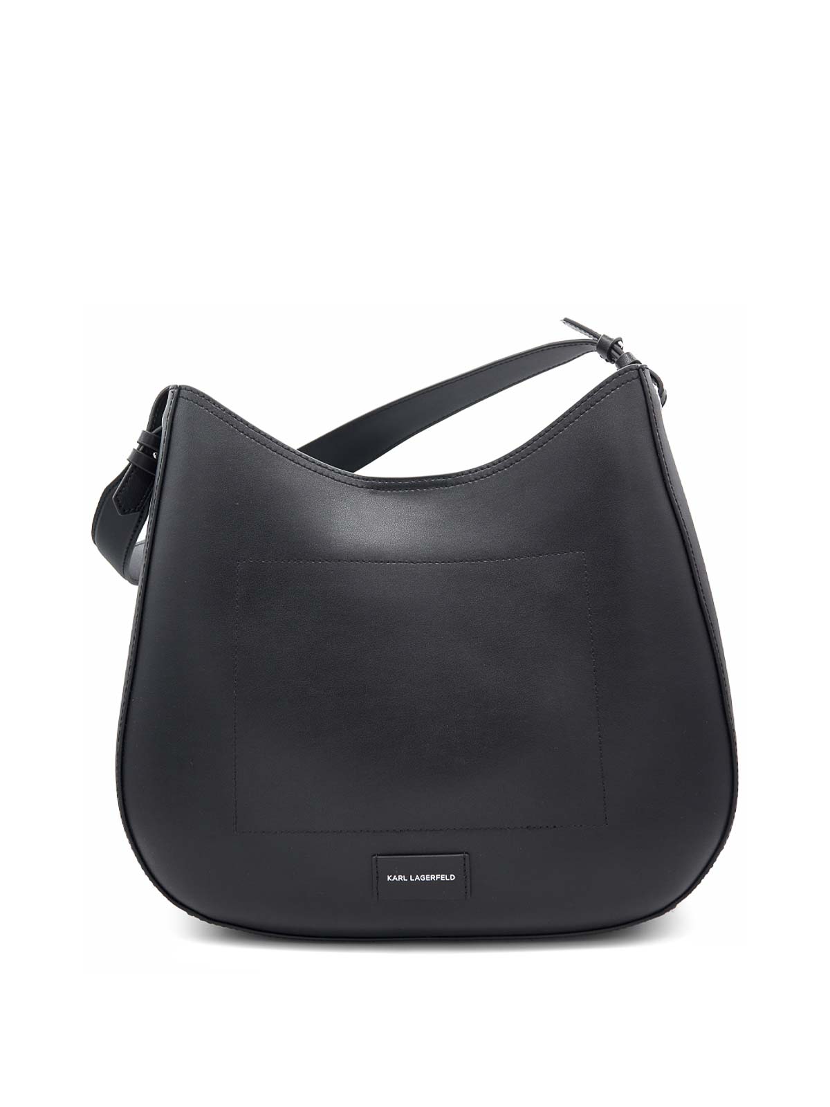 Karl Lagerfeld K/circle Hobo Bag Perforated In Black