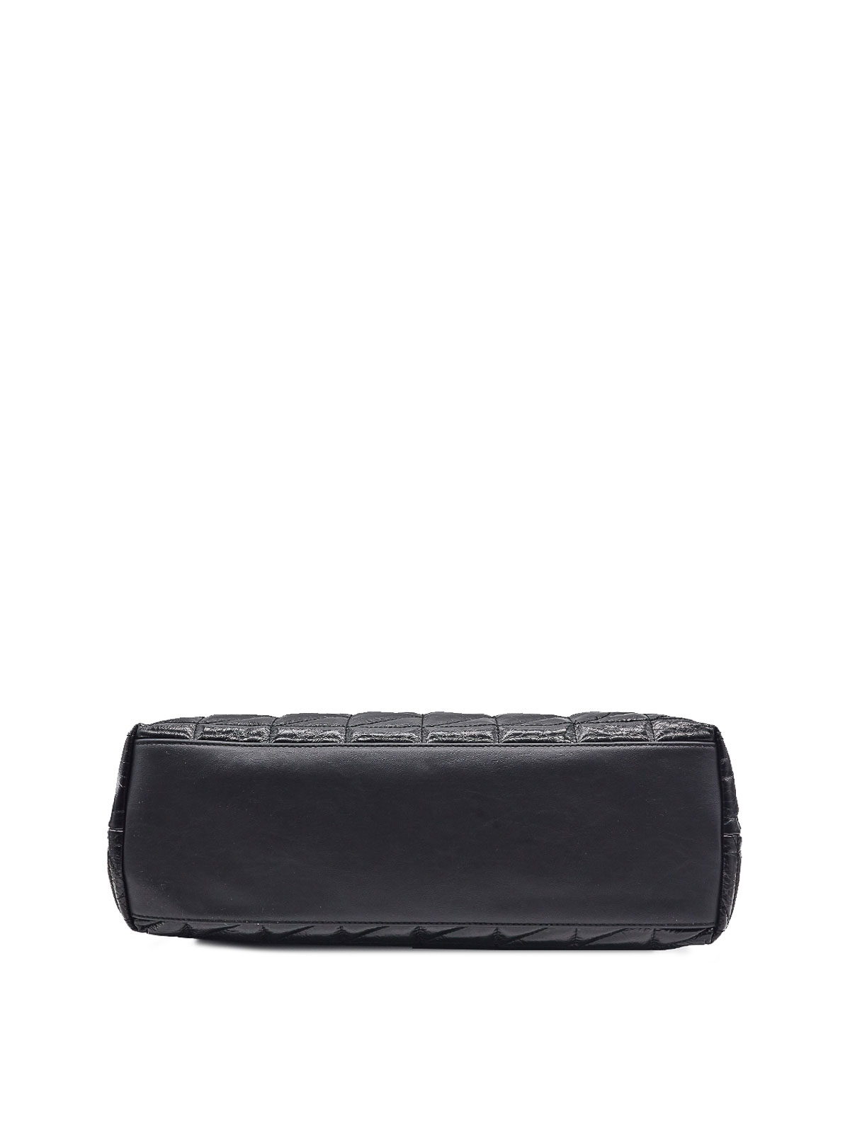 Karl Lagerfeld K/kuilt Sp Wrinkle Large Shoulderbag In Black