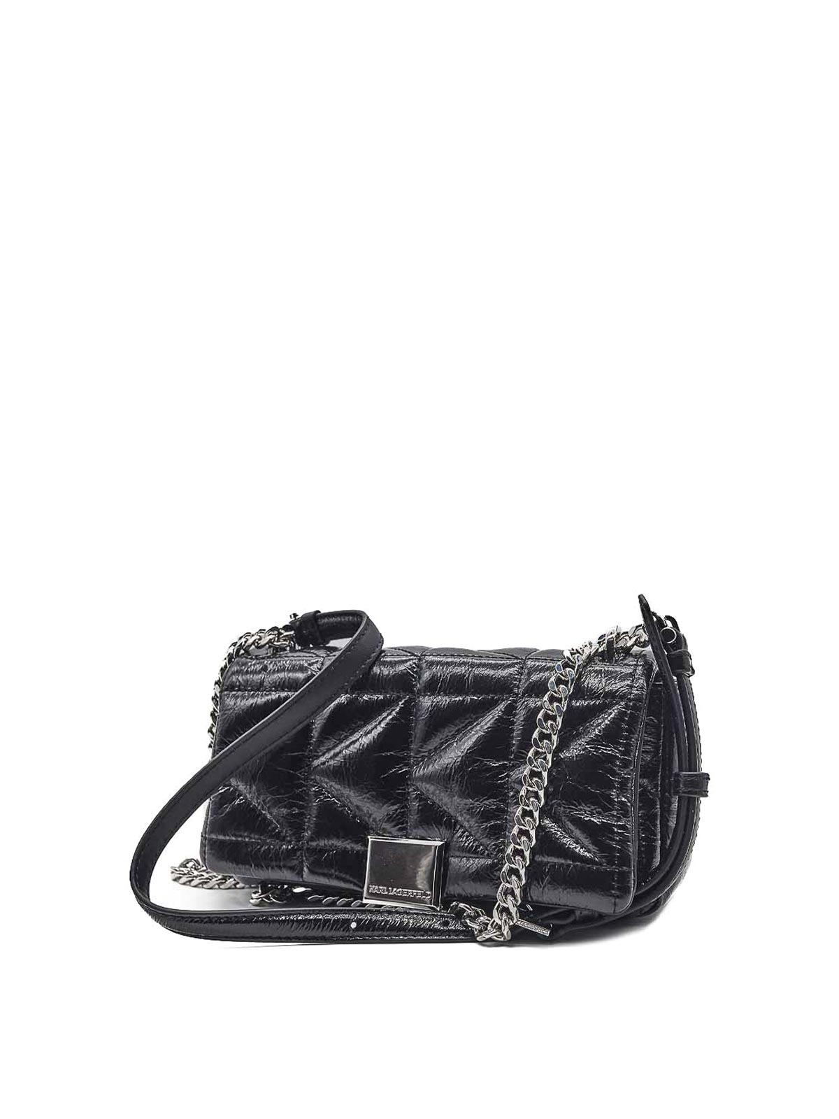 Karl Lagerfeld K/kuilt Sp Wrinkle Crossbody In Black