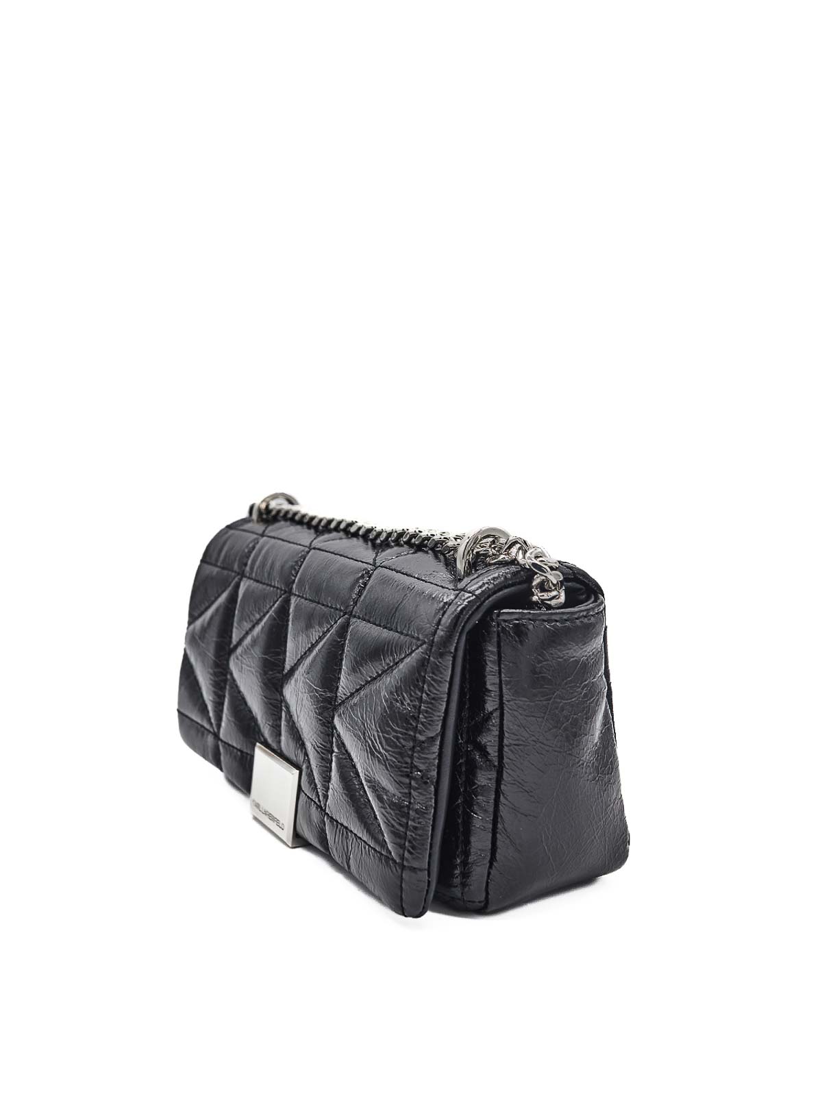 Karl Lagerfeld K/kuilt Sp Wrinkle Crossbody In Black