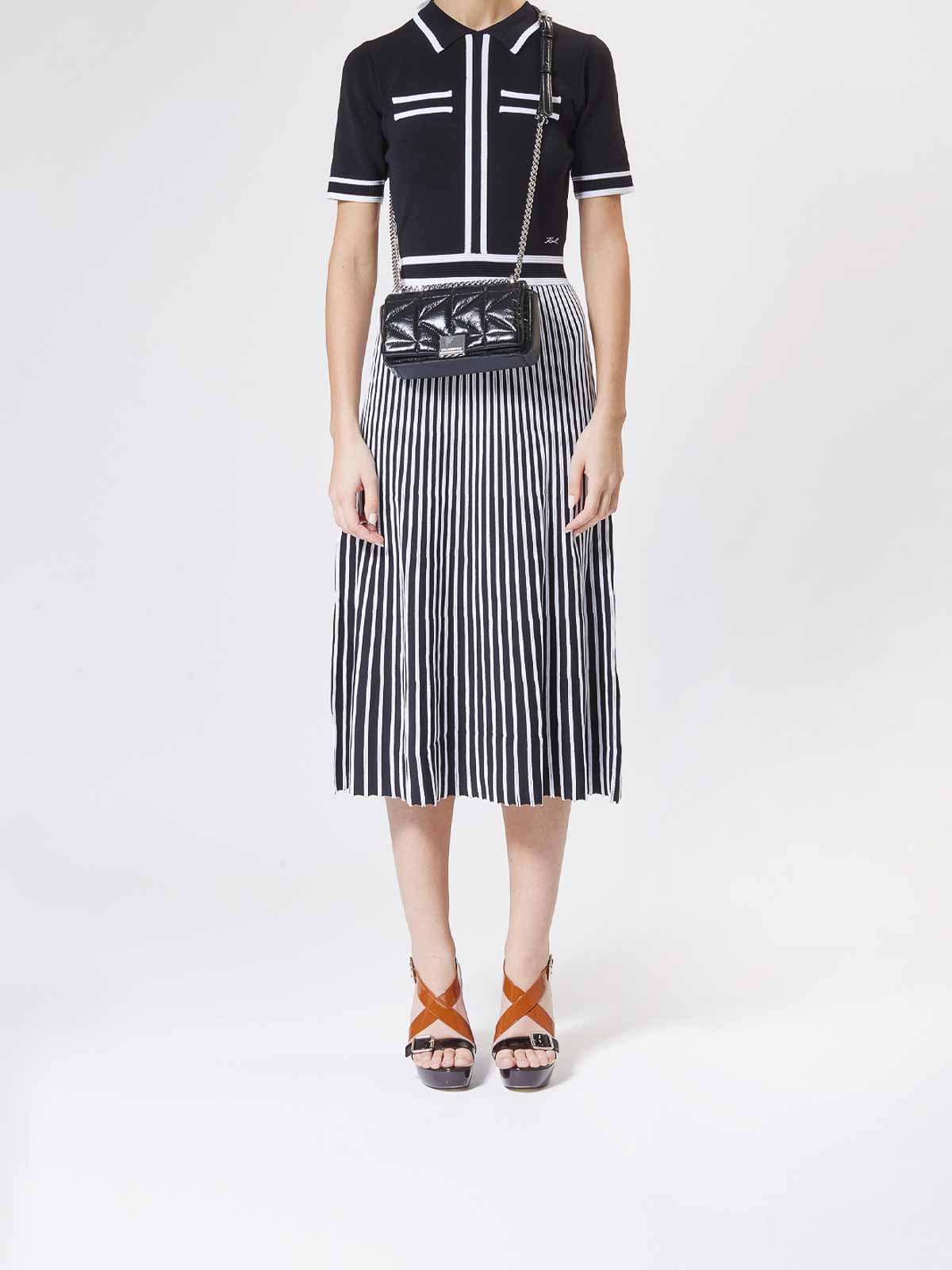 Karl Lagerfeld K/kuilt Sp Wrinkle Crossbody In Black