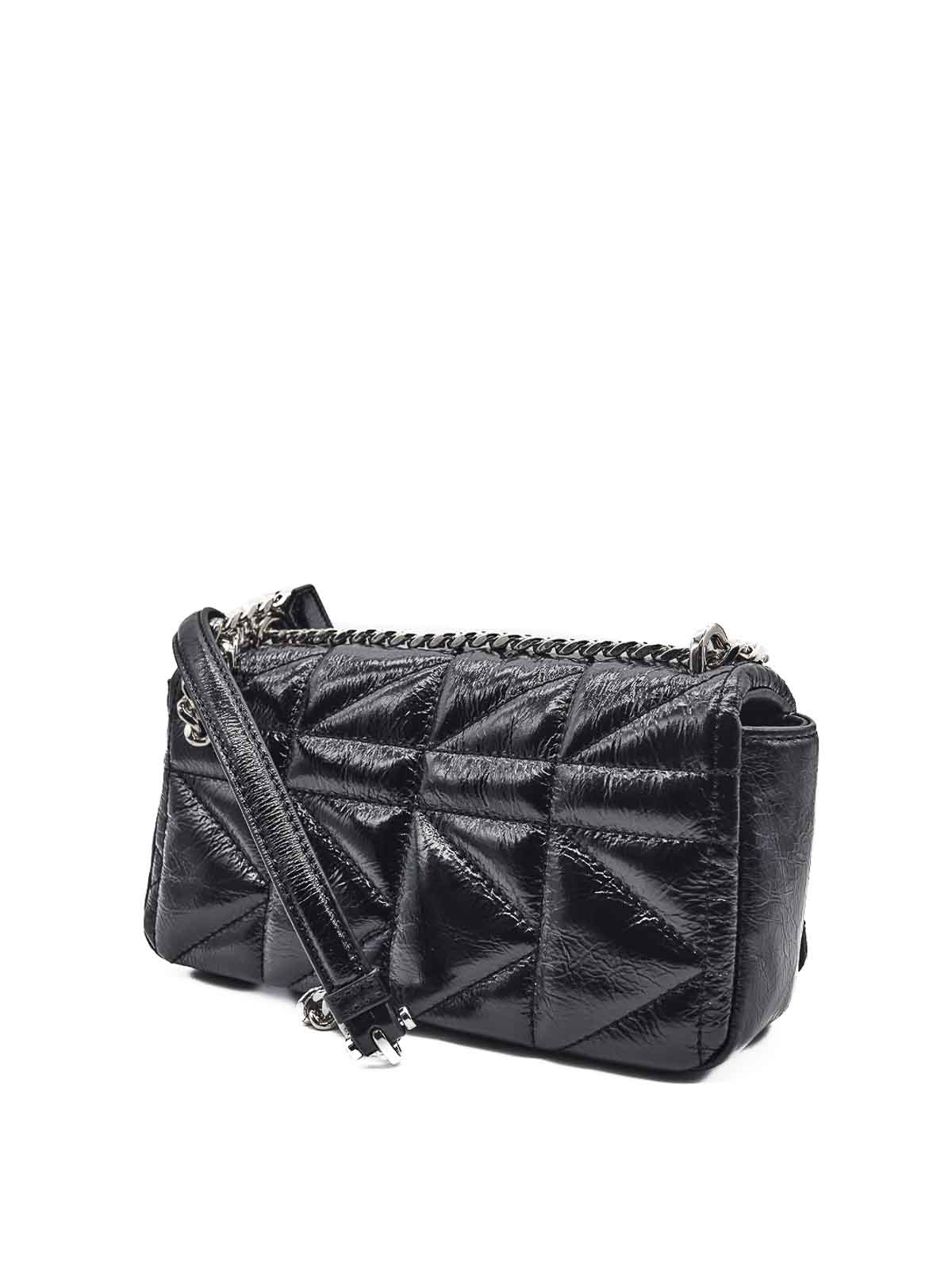 Karl Lagerfeld K/kuilt Sp Wrinkle Crossbody In Black