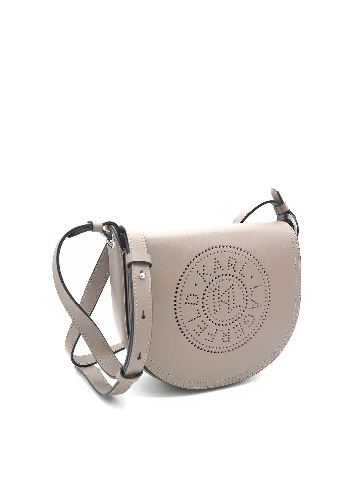 Karl Lagerfeld K/circle Saddle Scadated In Gray