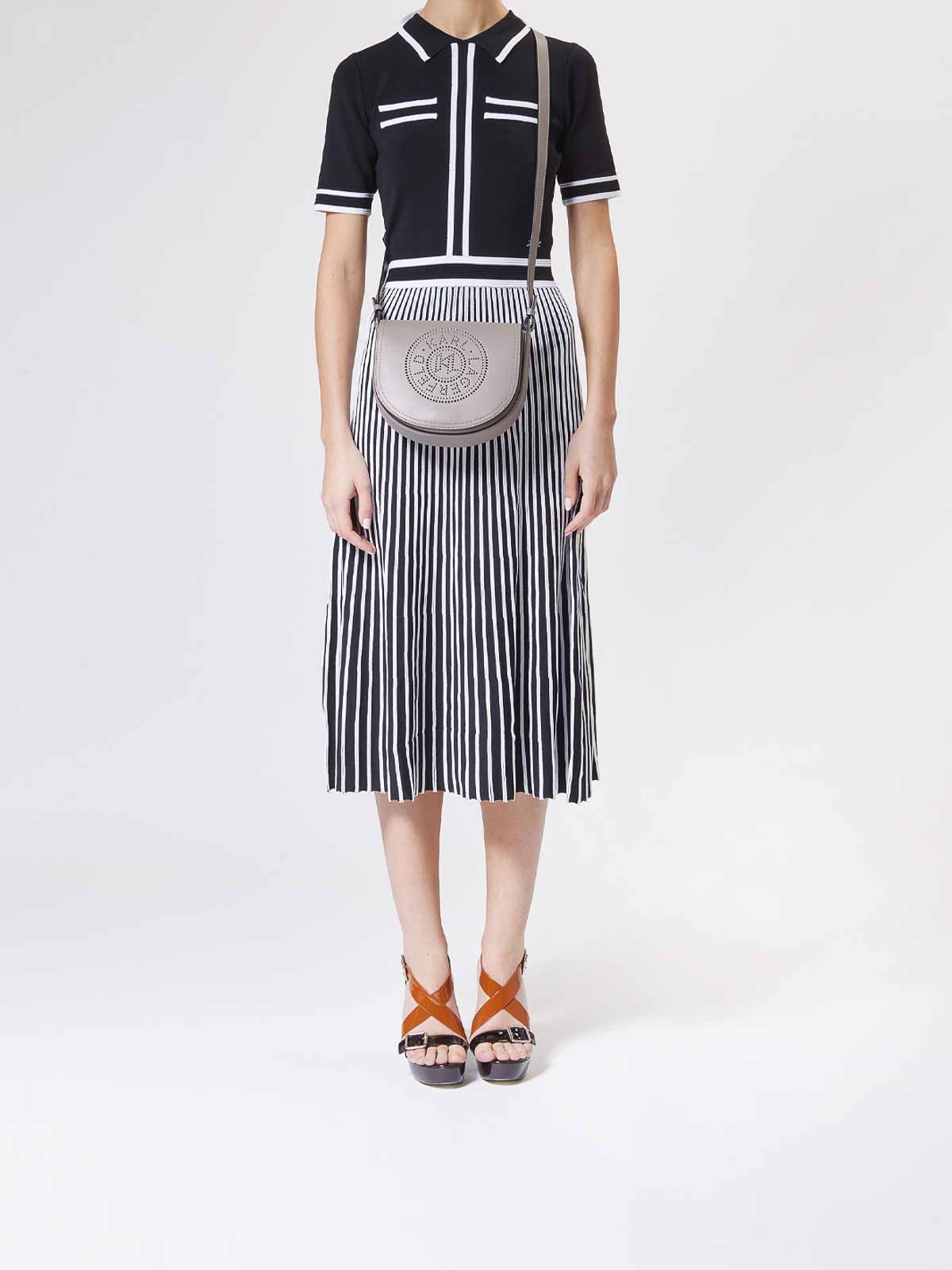 Karl Lagerfeld K/circle Saddle Scadated In Gray