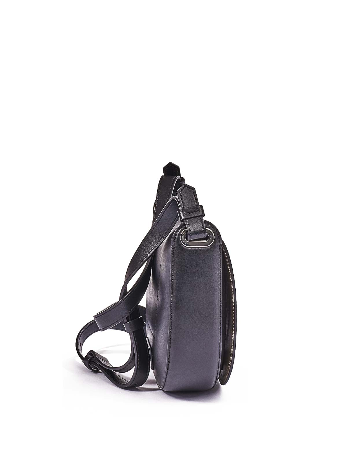 Karl Lagerfeld K/circle Saddle Scadated In Black