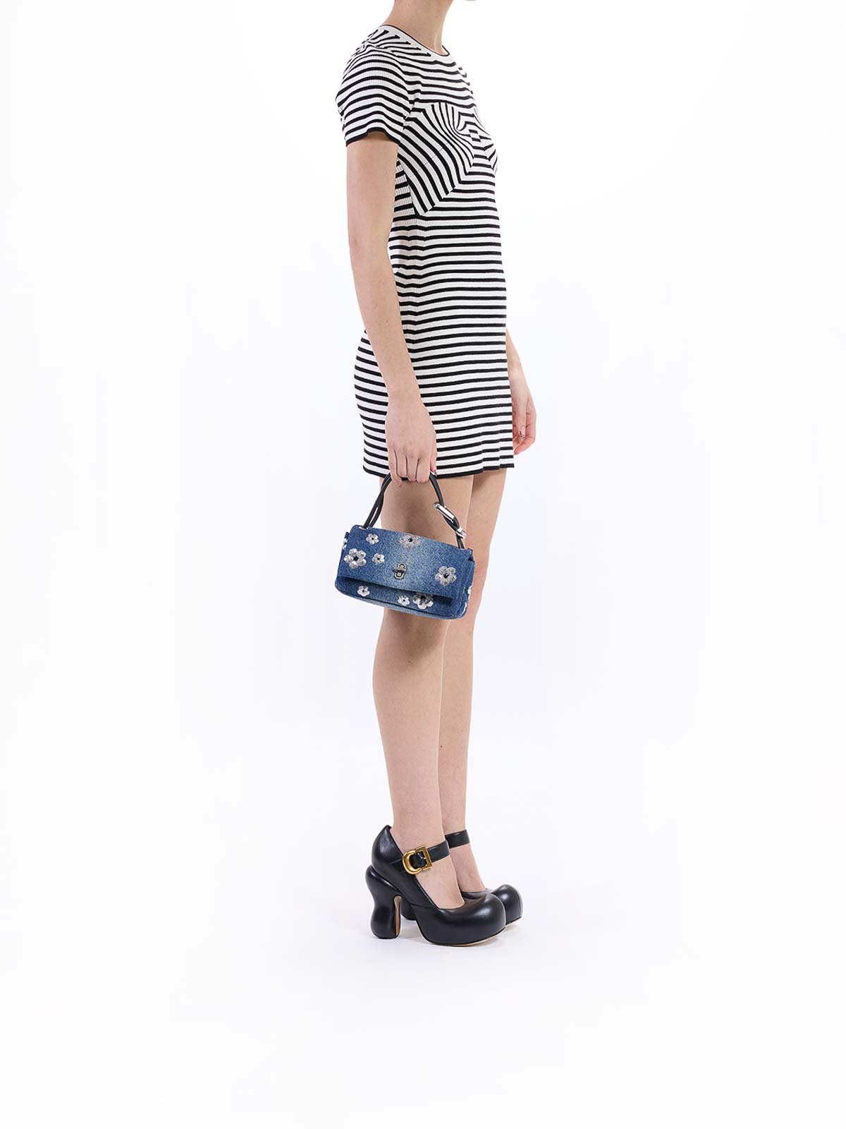Marc Jacobs The Mini Daisy Dual Top Handle In Blue
