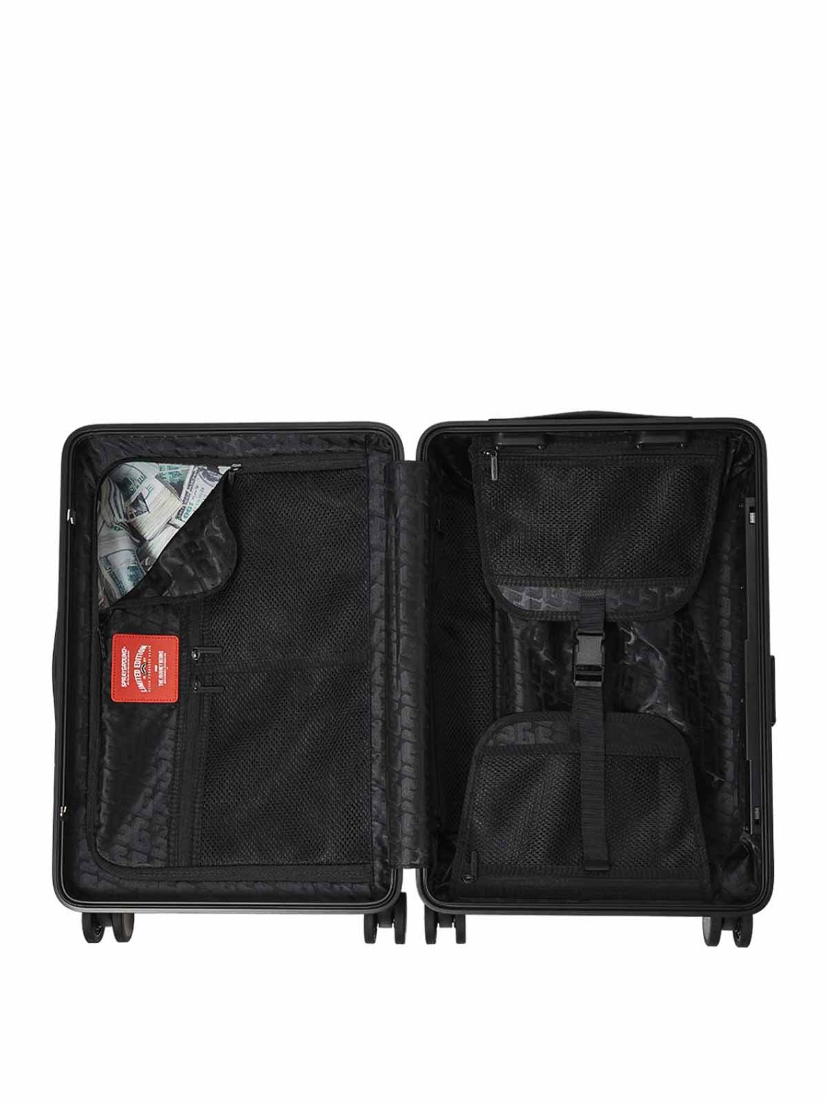 Sprayground Sharks In Paris Blur Carry-on Luggage In Multi