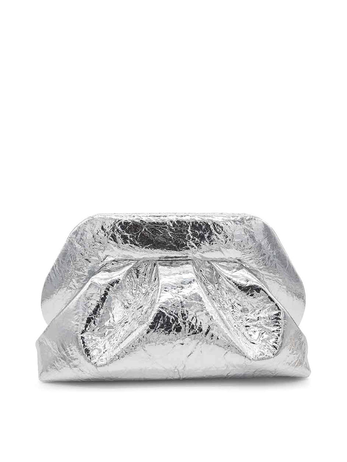 Themoirè Tia Pineapple Clutch Tia Pineapple Silver In Silver