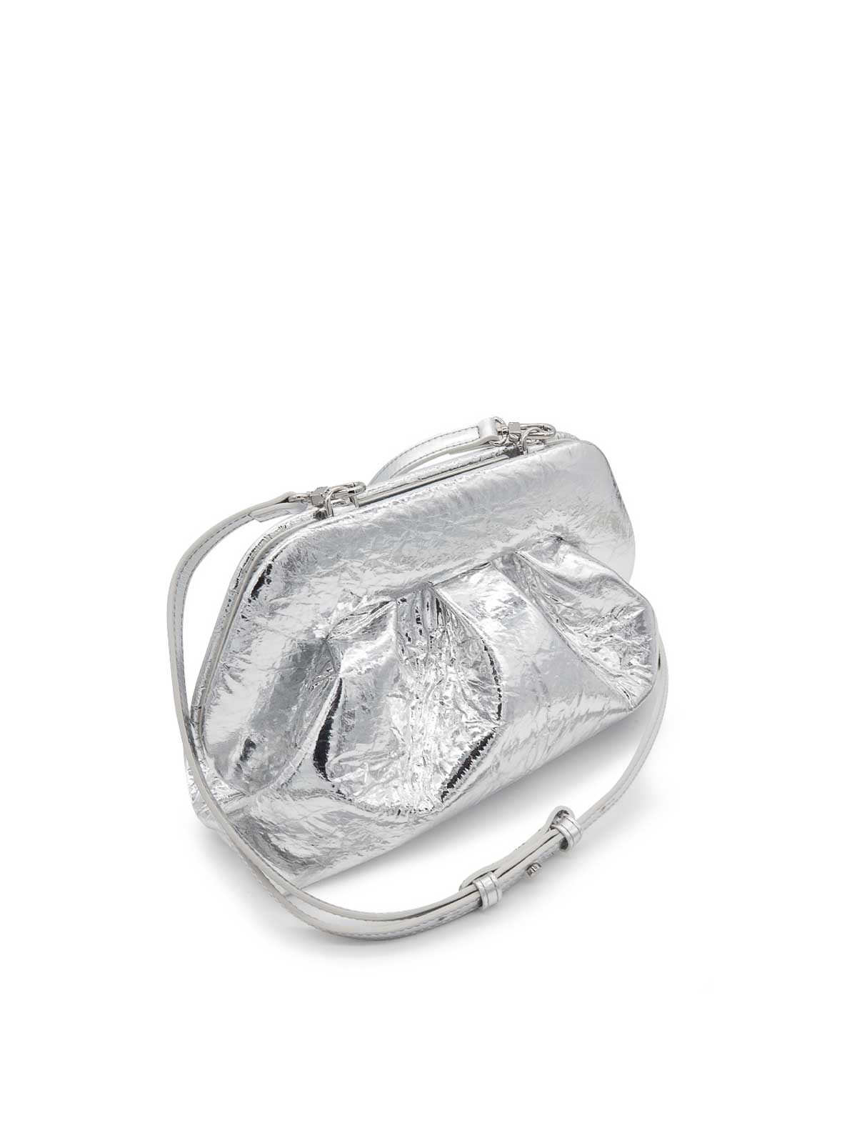 Themoirè Tia Pineapple Clutch Tia Pineapple Silver In Silver