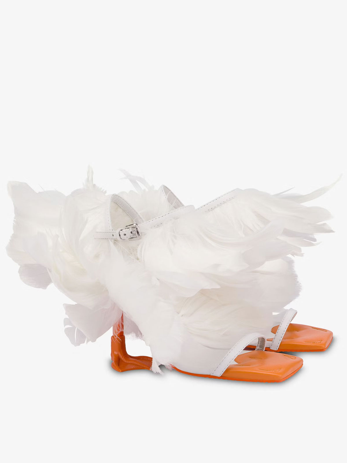 Moschino Oca Luisa Piume Sandal In Multi