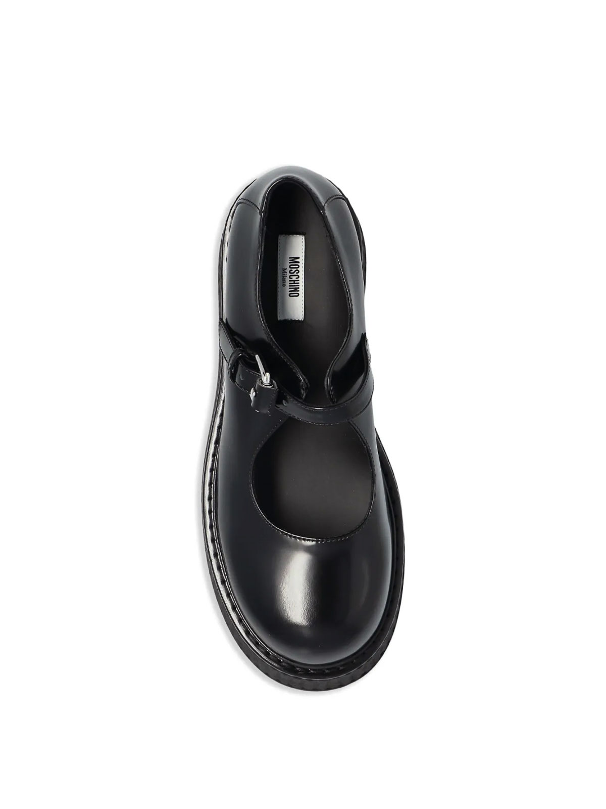 Moschino Mary Jane Wedge In Black