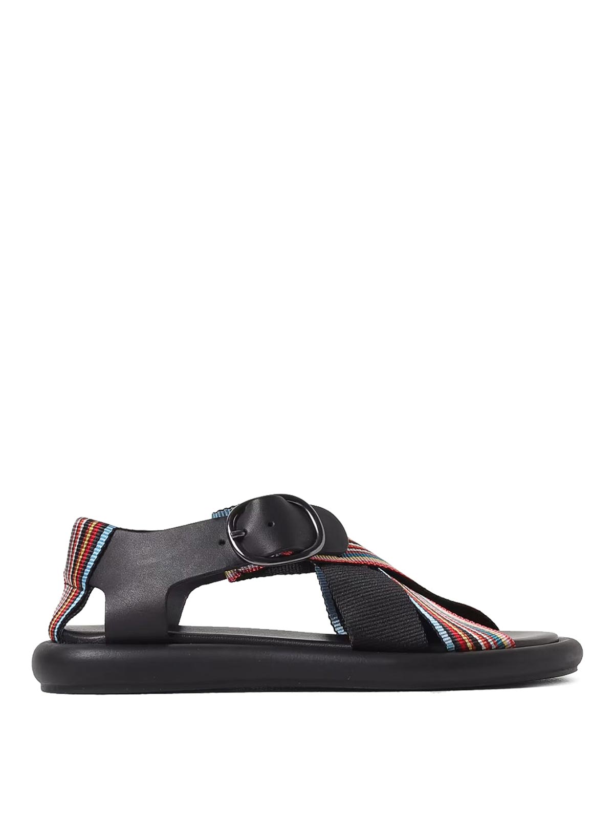 Paul Smith Citrus Flat Sandal In Black