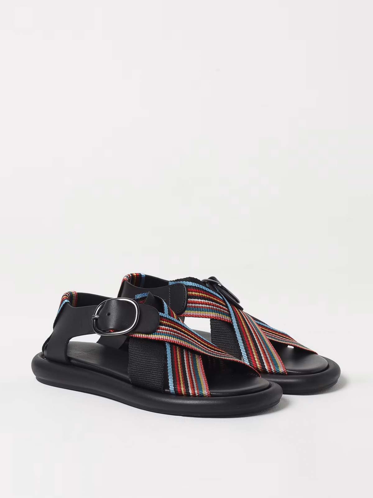 Paul Smith Citrus Flat Sandal In Black
