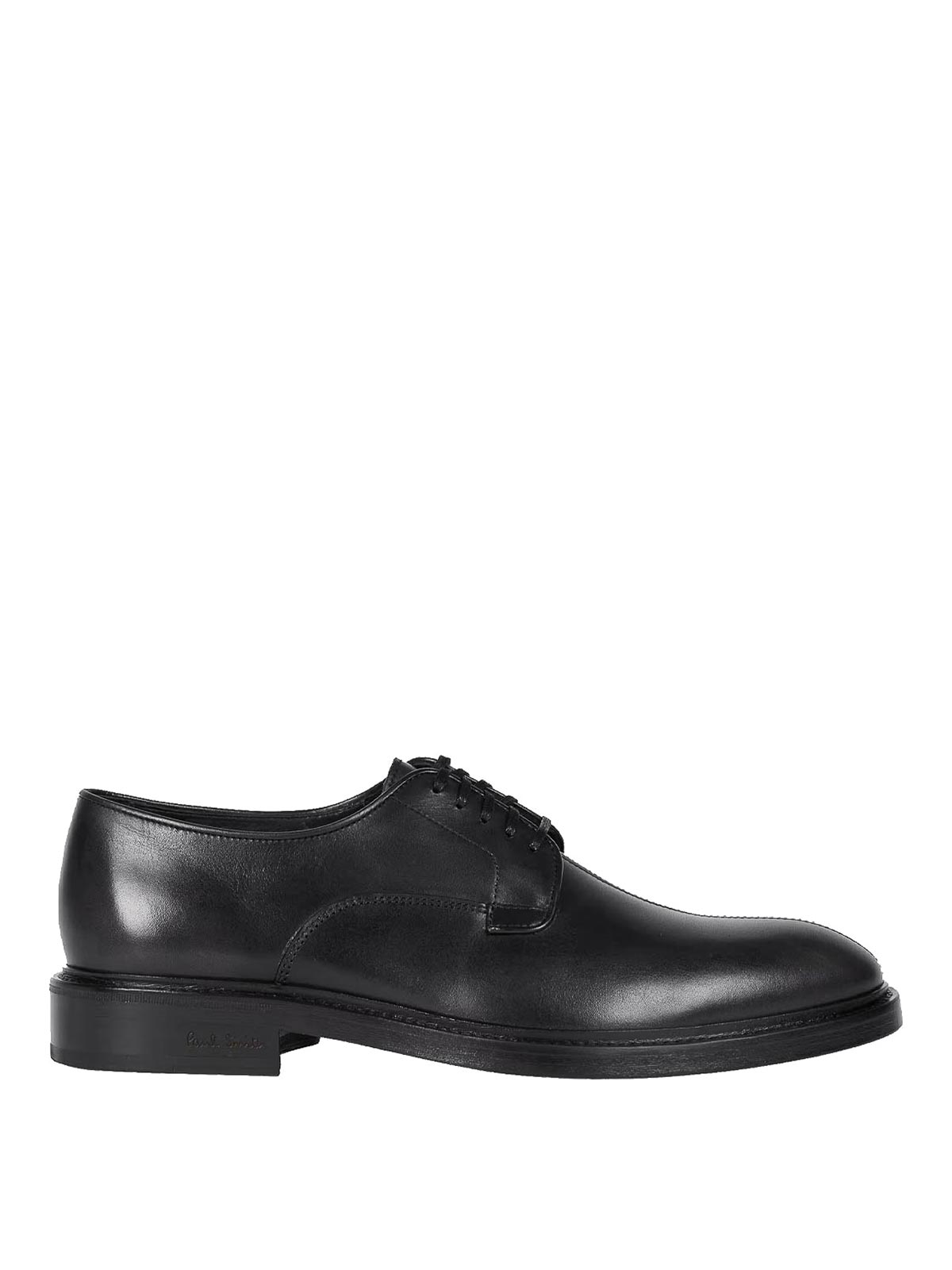 Paul Smith Lace Up Shoes In Black Leather In Black
