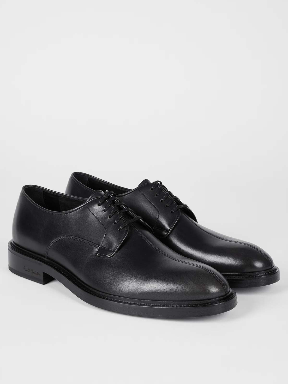 Paul Smith Lace Up Shoes In Black Leather In Black