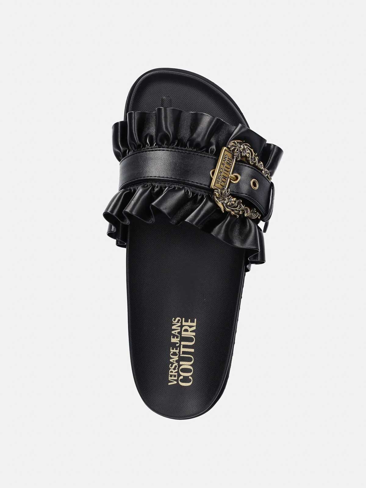 Versace Jeans Sandalias - Negro In Black
