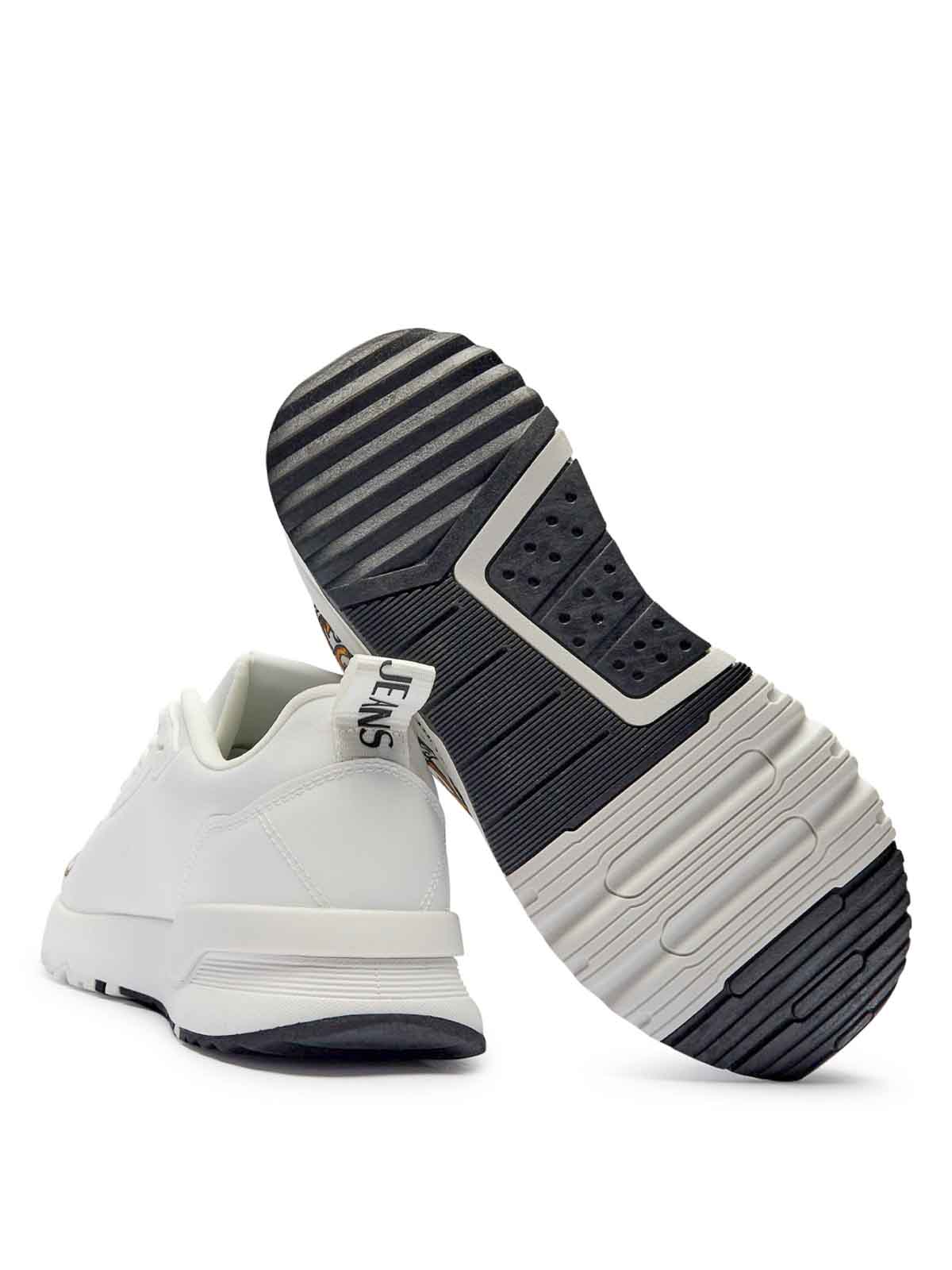 Versace Jeans Printed Sneakers In White