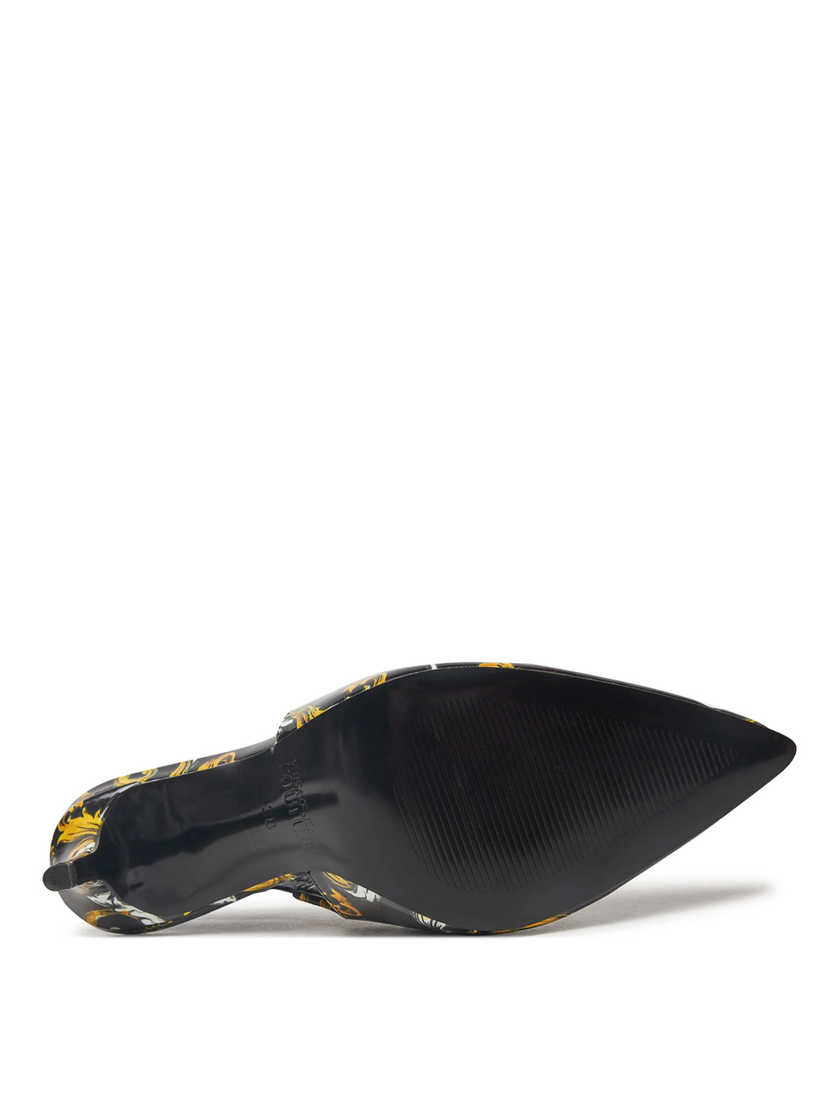 Versace Jeans Baroque Sling Back In Multi