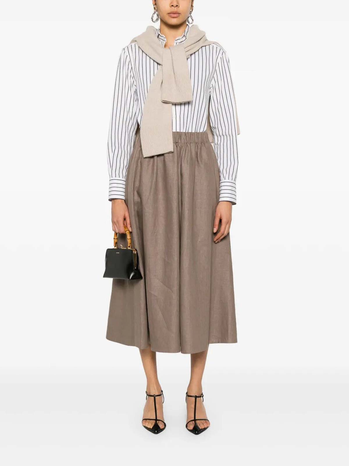 Brunello Cucinelli Gestreiftes Hemd In White