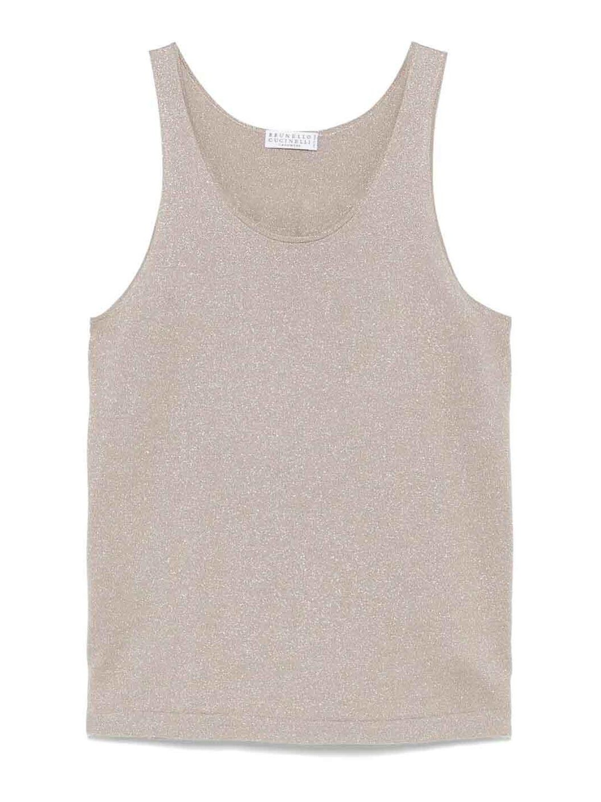 Brunello Cucinelli Knitted Vest In Brown