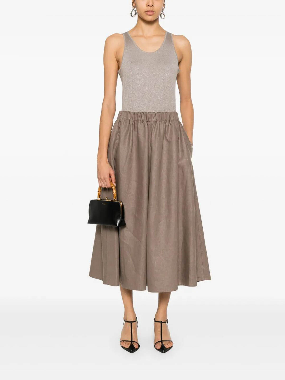 Brunello Cucinelli Knitted Vest In Brown