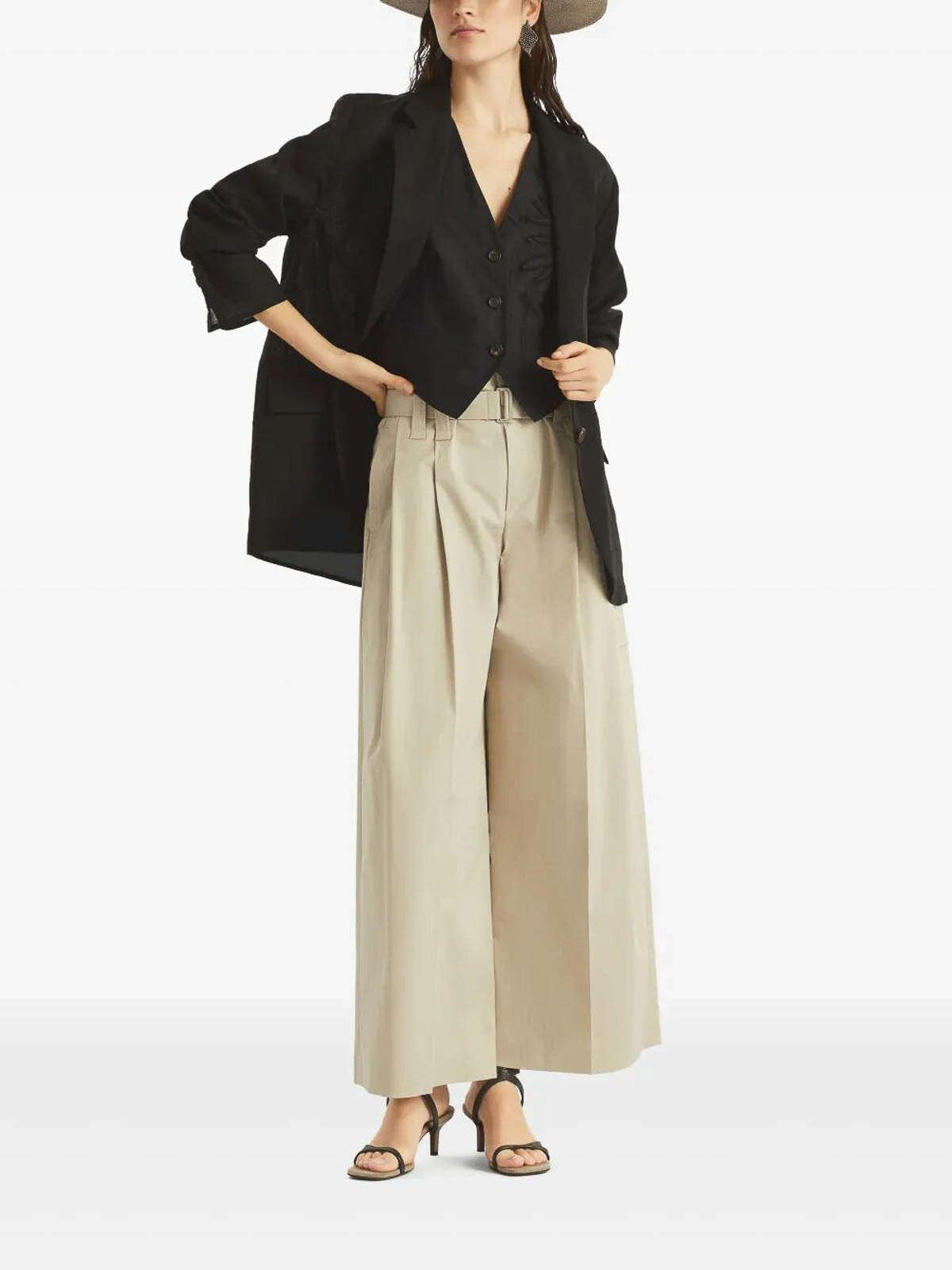 Brunello Cucinelli A-line Pants In Gray