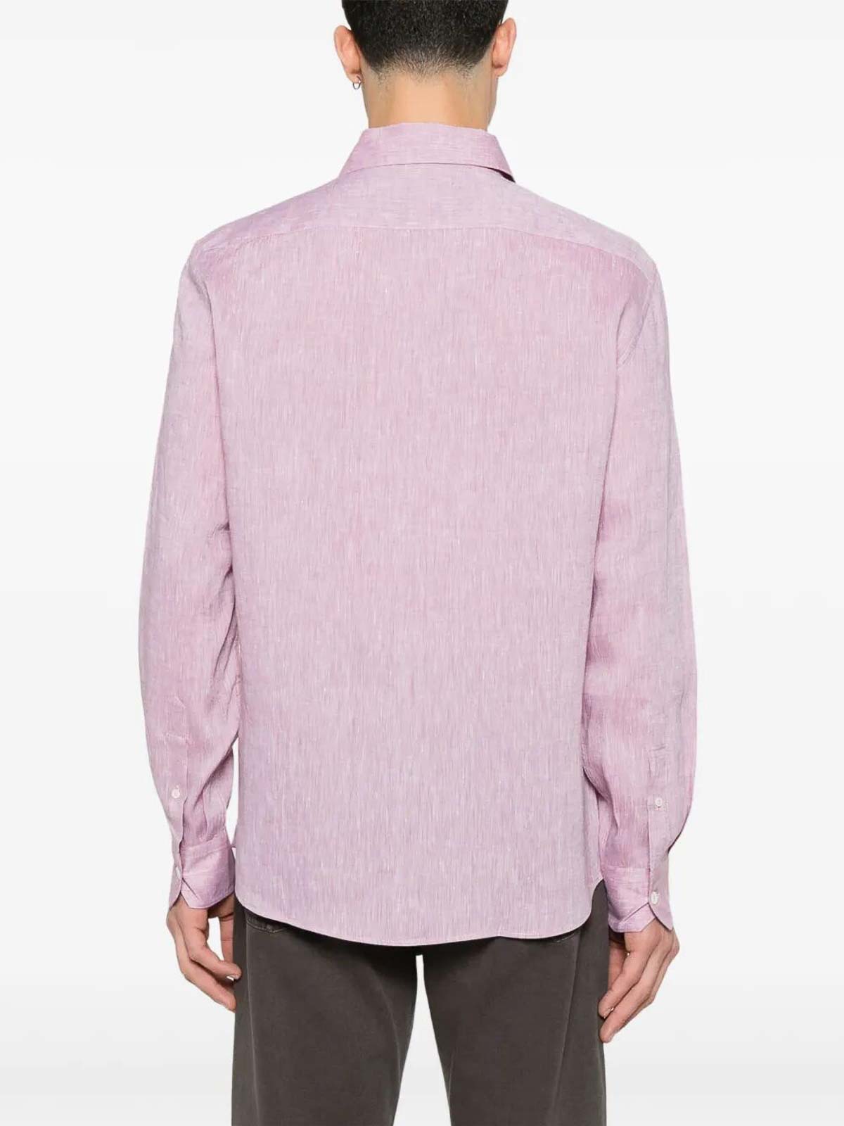 Brunello Cucinelli Shirt With Chest Pockets In Pink