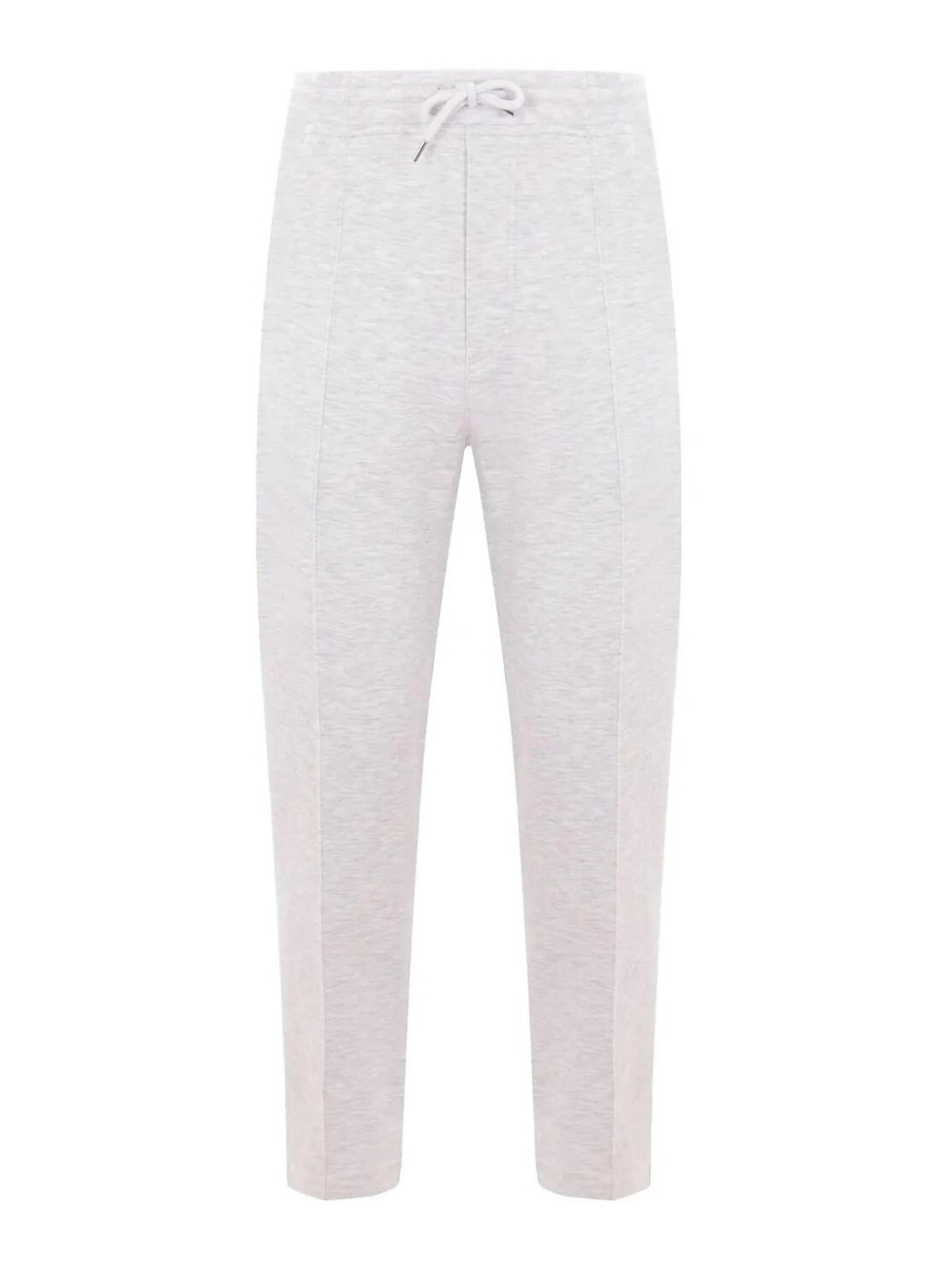 Brunello Cucinelli Cotton Cashmere And Silk Pants In Gray