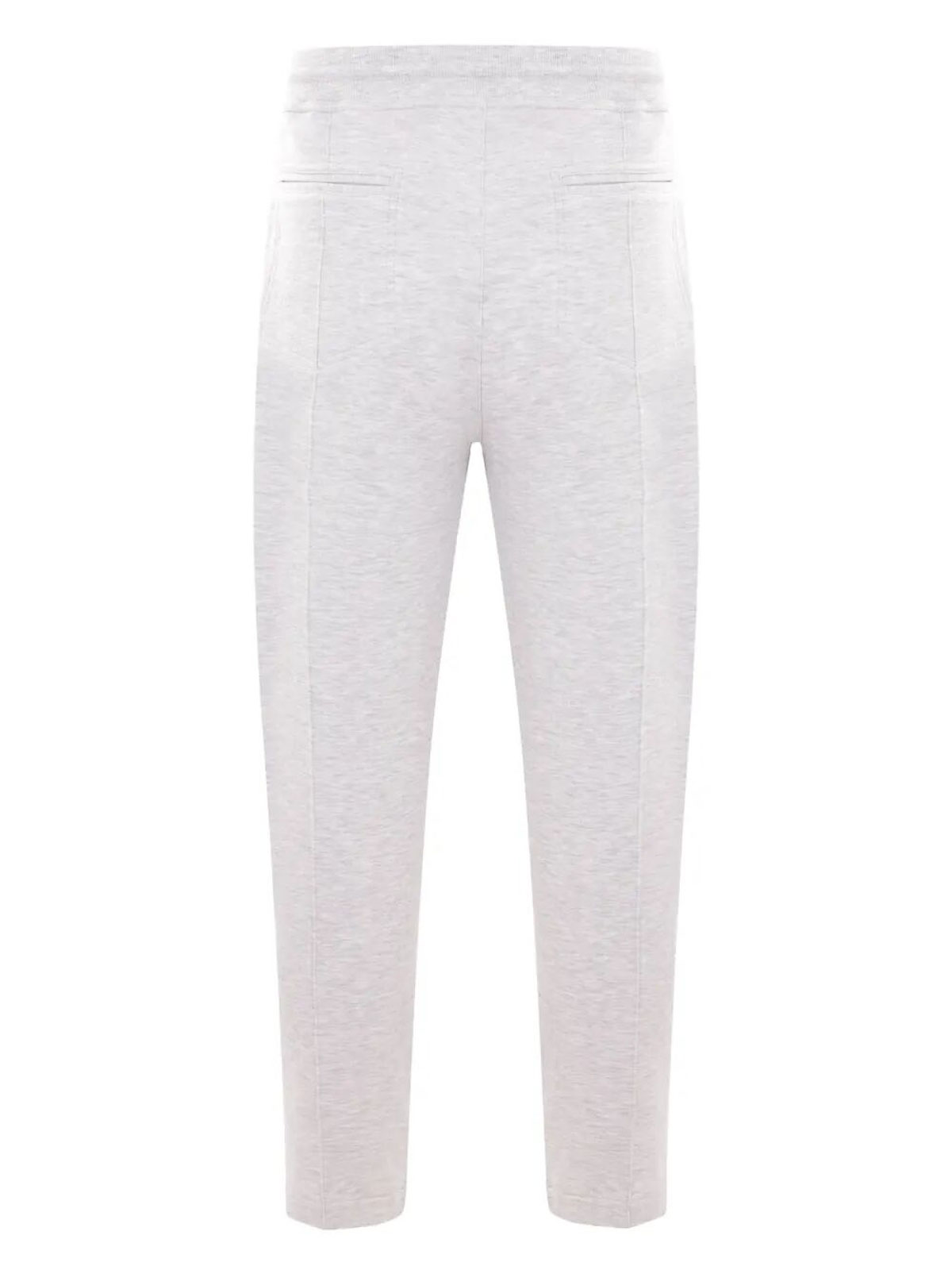 Brunello Cucinelli Cotton Cashmere And Silk Pants In Gray
