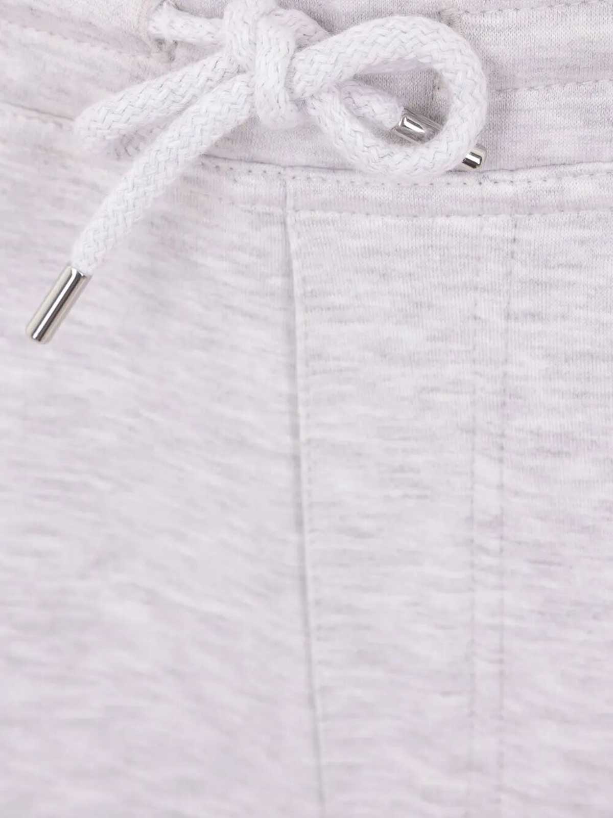 Brunello Cucinelli Cotton Cashmere And Silk Pants In Gray