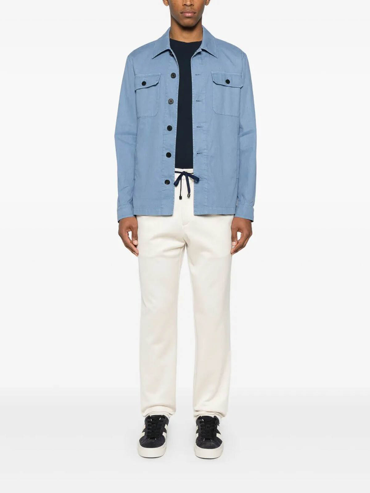 Drumohr Overshirt In Blue