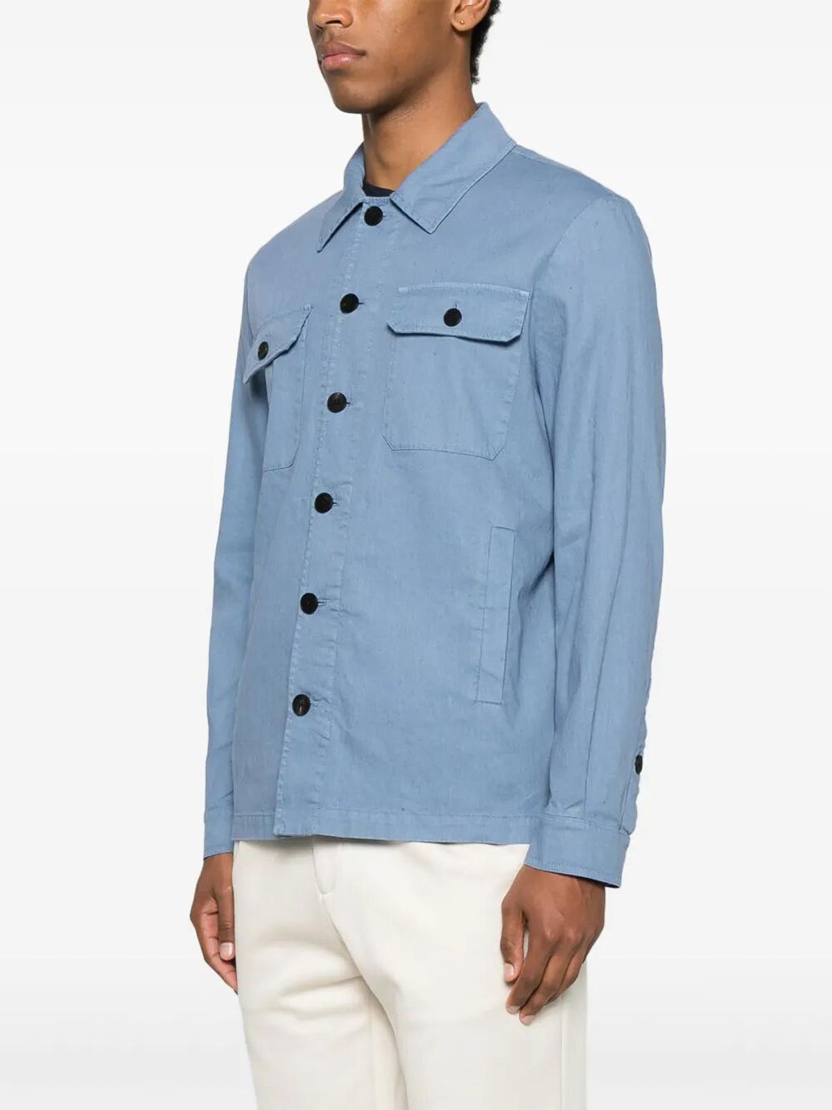 Drumohr Overshirt In Blue