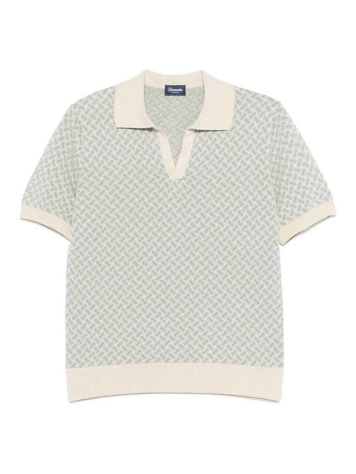 Drumohr Short Sleeve Polo In White